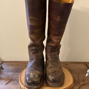 Frye Tan Leather Boots